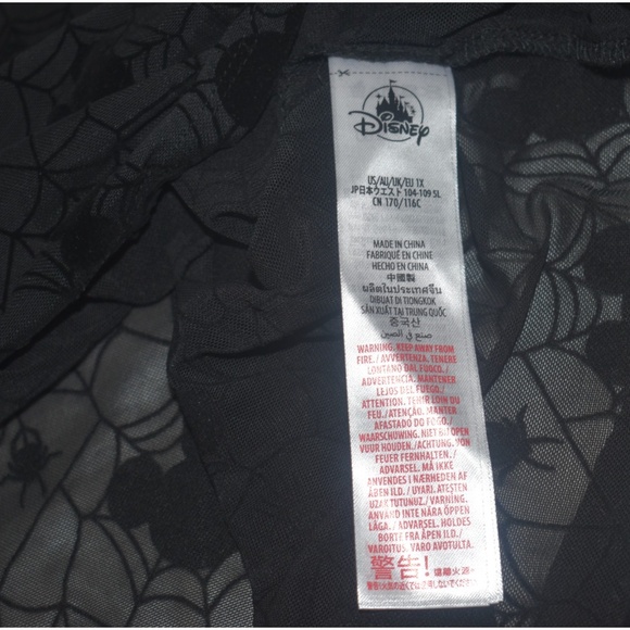 Disney Her Universe Sheer Mesh Top Mickey Mouse Spider Webs Halloween 1X - Picture 5 of 6